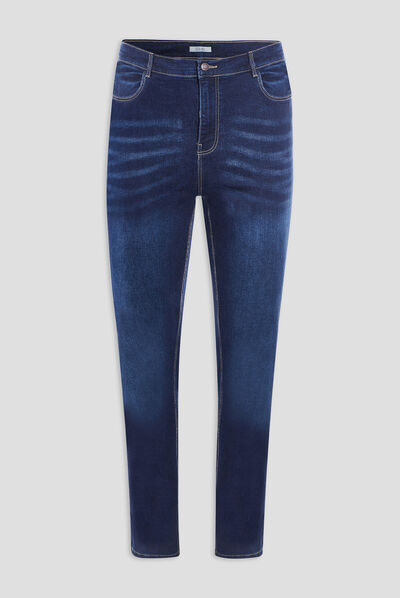 Jeans regular grande taille denim brut femme grande taille