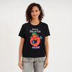 T-shirt madame t&ecirc;te-en-l'air noir femme