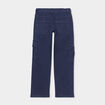 Pantalon cargo coton taille &eacute;lastiqu&eacute;e bleu marine gar&ccedil;on