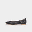 Ballerines en cuir noir femme