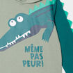 Sweat hoodie oversize &agrave; capuche vert kaki gar&ccedil;on