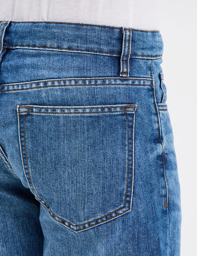 Jeans straight denim 5 poches denim double stone homme