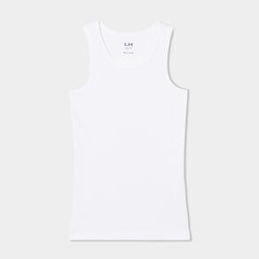debardeur coton bretelles larges blanc homme Débardeur coton bretelles larges blanc homme