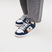 Baskets en cuir su&eacute;dine antid&eacute;rapantes bleu homme