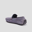 Mocassins en cuir bleu homme