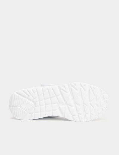 Tennis à lacets Skechers Uno blanc fille