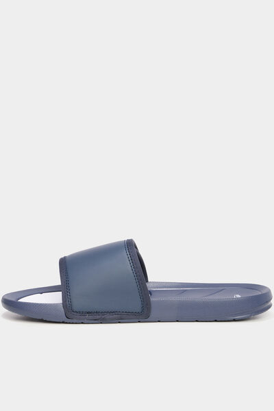 Mules de plage &agrave; scratchs multicolore homme