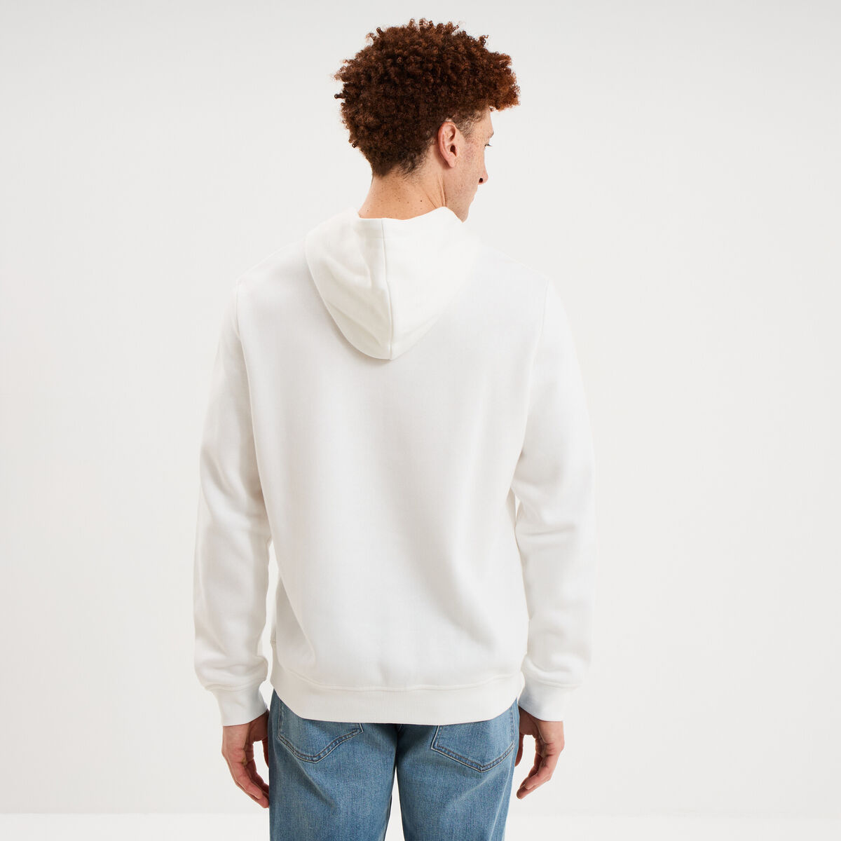 Sweat hoodie molleton Creeks blanc homme