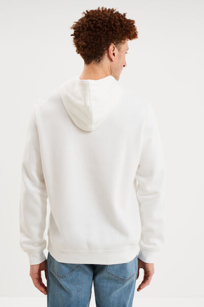 Sweat hoodie molleton Creeks blanc homme