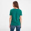 T-shirt oversize col rond coton Creeks vert foncé femme