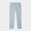 Pantalon chino droit stretch retroussé gris homme