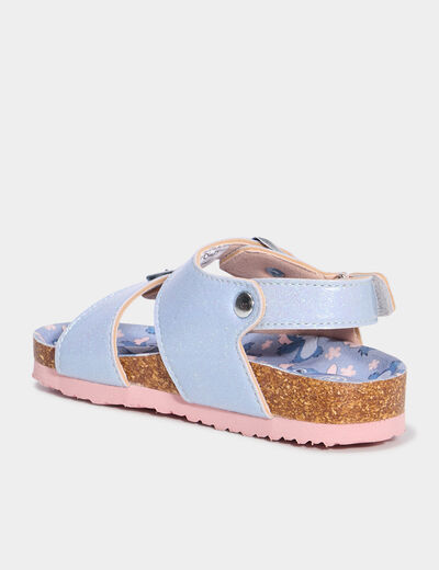 Sandales à paillettes Stitch bleu fille