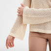 Pull ajouré manches pagodes Liberto ecru femme