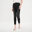Jeans skinny 7/8ème denim noir femme