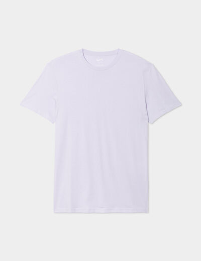 T-shirt en coton manches courtes parme homme