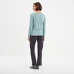 Ensemble pyjama pantalon 2 pièces coton bleu gris femme