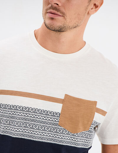 T-shirt manches courtes 1 poche Creeks bleu foncé homme