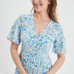 Robe longue droite Creeks blanc femme