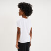 T-shirt F&ecirc;te des m&egrave;res &agrave; message coton blanc femme