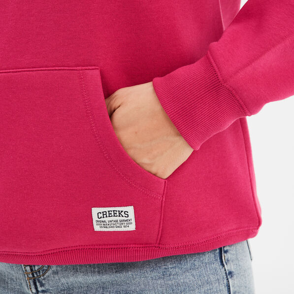 sweat a capuche hoodie creeks original rose fushia femme Sweat à capuche hoodie Creeks Original rose fushia femme