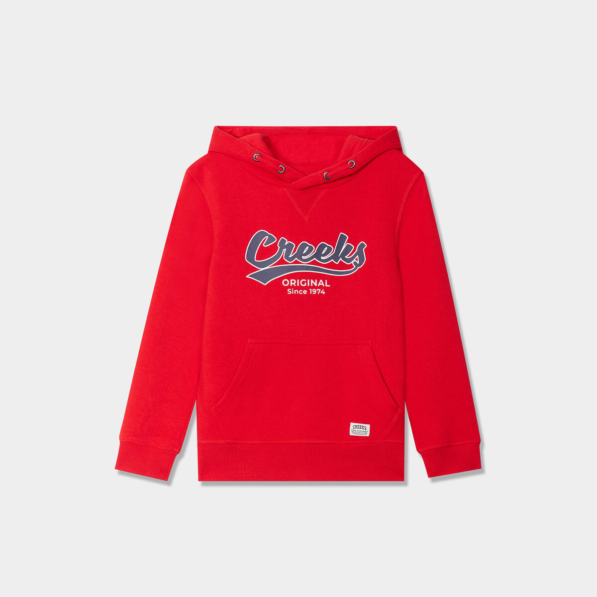 Sweat à capuche hoodie Creeks rouge garçon