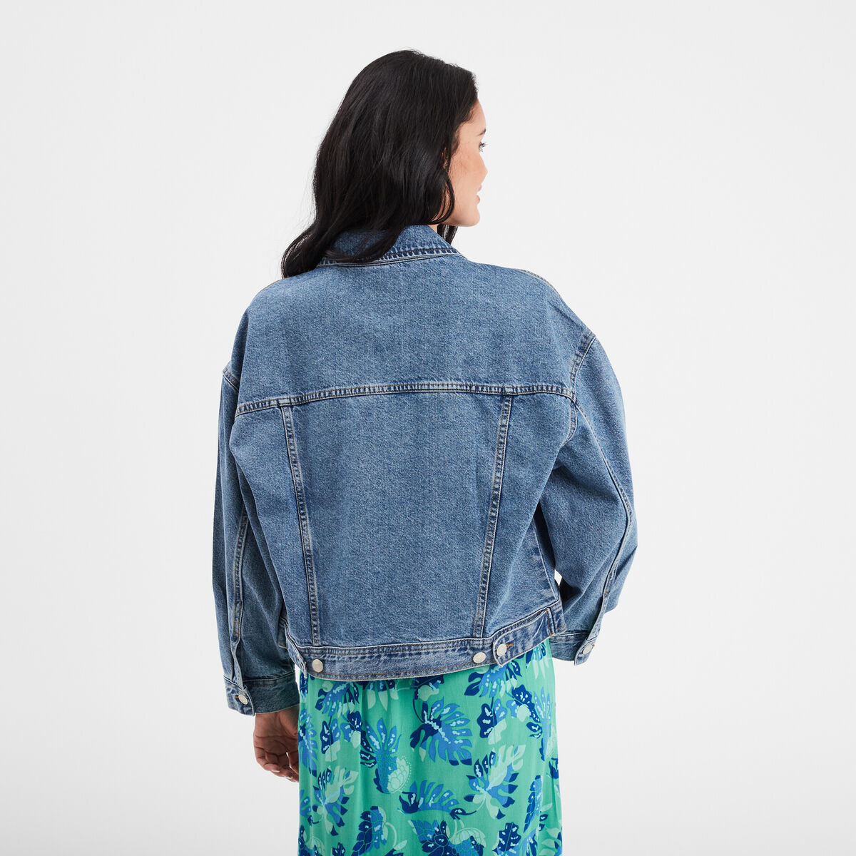 Veste en jean boutonnée Creeks denim double stone femme