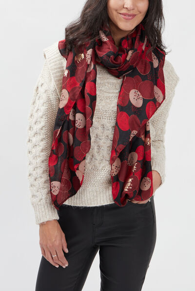 Foulard rouge femme