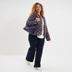 Veste matelassée réversible marron femme grande taille
