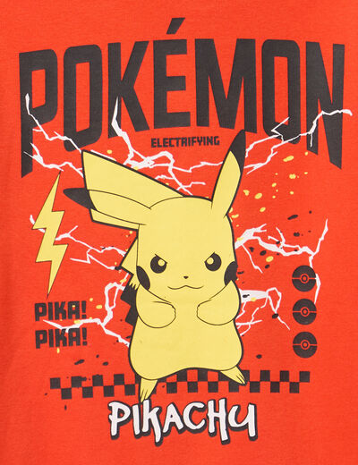 Sweat zippé à capuche Pokémon Pikachu orange garçon