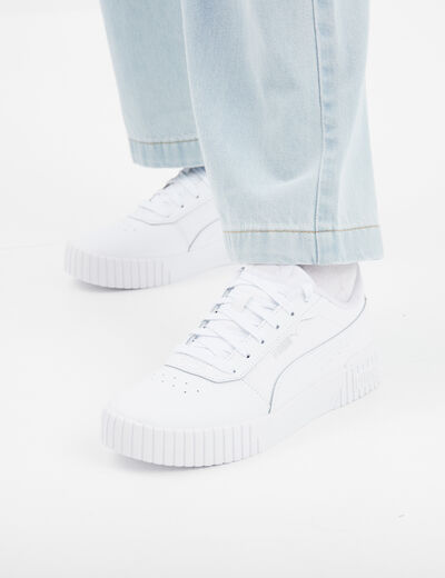 Tennis à lacets Puma Carina blanc femme