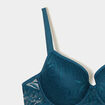 Lot 2 soutiens-gorge corbeille dentelle vert canard femme