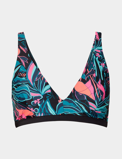 Haut de maillot de bain triangle noir femme grande taille