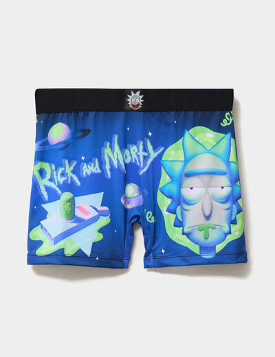 Boxer Rick et Morty bleu homme