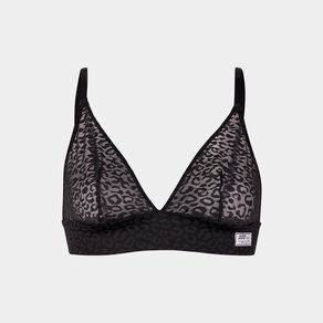 Soutien-gorge triangle dentelle noir femme