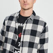 Chemise droite 2 poches manches longues ecru homme