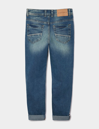 Jeans slim stretch Creeks denim double stone garçon