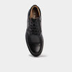 Bottines montantes zipp&eacute;es en cuir noir homme