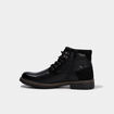 Bottines montantes zipp&eacute;es crant&eacute;es noir homme