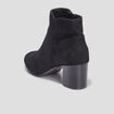 Bottines su&eacute;dines &agrave; talons noir femme