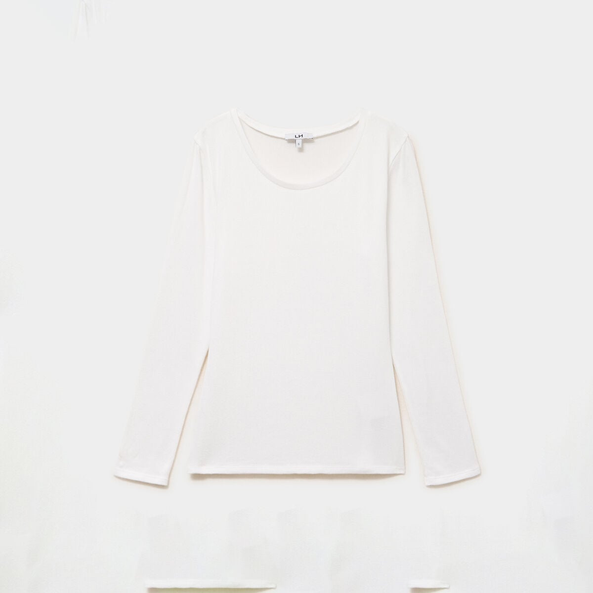 T-shirt thermique manches longues blanc femme