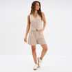 Veston sans manches beige femme
