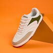 Baskets basses &agrave; lacets blanc homme
