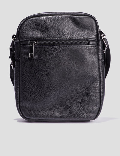 Sac rectangulaire bandouli&egrave;re noir homme