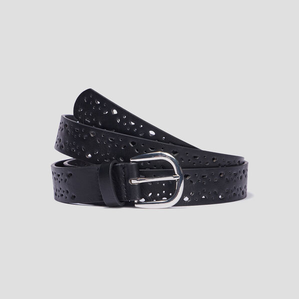 ceinture perforee noir femme Ceinture perforée noir femme