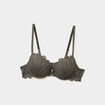 Soutien-gorge emboîtant paddé dentelle vert kaki femme