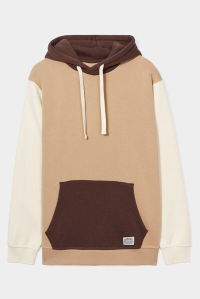 Sweat à capuche hoodie Creeks marron homme