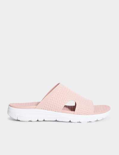 Chaussons mules rose femme