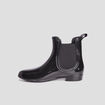 Bottines chelsea de pluie noir femme