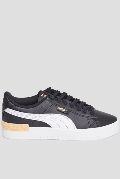Tennis basses à lacets en cuir Puma Jada noir fille