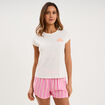 Ensemble pyjama short et t-shirt rose femme